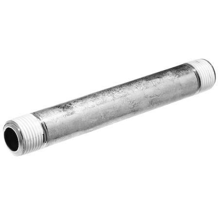 304SS Sch80 - Pipe Nipple (Both Ends) W Sealant - 3/8 MNPT - 12 L